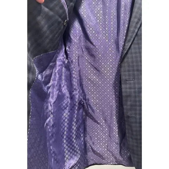 Ted Baker LONDON Endurance Size 36R Checkered Jay SPJ Wool Blazer Sports Coat - Picture 6 of 9